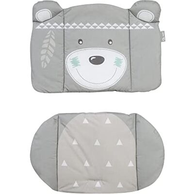 roba Indibaer Kinderstoelkussen, 2-delig, waterdicht en ftalaatvrij, comfortabele zitverkleiner, vanaf 6 maanden, Indiase beer-print, bruin/wit roba Indibaer Kinderstoelkussen, 2-delig, waterdicht en ftalaatvrij, comfortabele zitverkleiner, vanaf 6 maanden, Indiase beer-print, bruin/wit