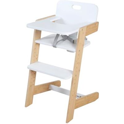 roba Nature Up kinderstoel – kinderstoel van bamboehout – schaalbaar met afneembaar dienblad – 3-punts harnas – tot 70 kg – natuur/wit roba Nature Up kinderstoel – kinderstoel van bamboehout – schaalbaar met afneembaar dienblad – 3-punts harnas – tot 70 kg – natuur/wit