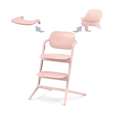 Cybex Gouden LEMO 3-in-1 kinderstoelset; groeit met het kind, vanaf de geboorte met een aparte ligstoel; inclusief: babyset en maaltijddienblad; aluminium/kunststof; parel roze Cybex Gouden LEMO 3-in-1 kinderstoelset; groeit met het kind, vanaf de geboorte met een aparte ligstoel; inclusief: babyset en maaltijddienblad; aluminium/kunststof; parel roze