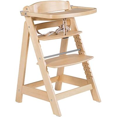 roba Sit Up Click and Fun houten kinderstoel + afneembaar dienblad – in hoogte verstelbaar – 6 maanden tot 70 kg – naturel roba Sit Up Click and Fun houten kinderstoel + afneembaar dienblad – in hoogte verstelbaar – 6 maanden tot 70 kg – naturel
