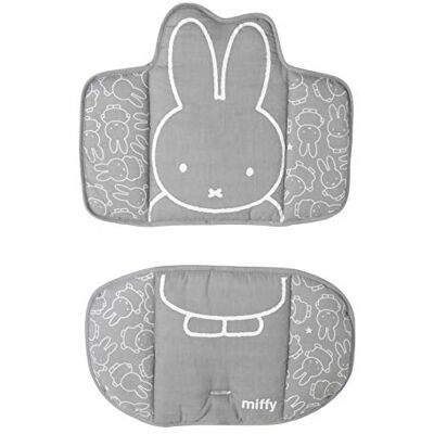 roba Miffy Kinderstoelkussen, 2-delig, waterdicht en ftalaatvrij, comfortabele zitverkleiner, vanaf 6 maanden, konijnenprint, wit/grijs roba Miffy Kinderstoelkussen, 2-delig, waterdicht en ftalaatvrij, comfortabele zitverkleiner, vanaf 6 maanden, konijnenprint, wit/grijs