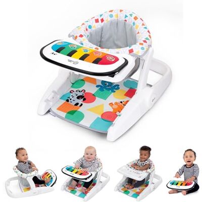 Baby Einstein Kickin' Tunes 4-in-1 babyzitje met afneembare piano, leren van muziek en taal, 2 posities, vanaf 4 maanden Baby Einstein Kickin' Tunes 4-in-1 babyzitje met afneembare piano, leren van muziek en taal, 2 posities, vanaf 4 maanden