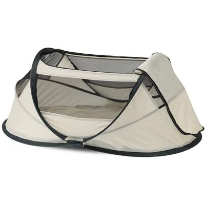 Deryan Reisbed, reisbed, babybox, pop-up, licht, compact en opvouwbaar, opent in slechts 2 seconden, met muggennet en draagtas (crème) Deryan Reisbed, reisbed, babybox, pop-up, licht, compact en opvouwbaar, opent in slechts 2 seconden, met muggennet en draagtas (crème)