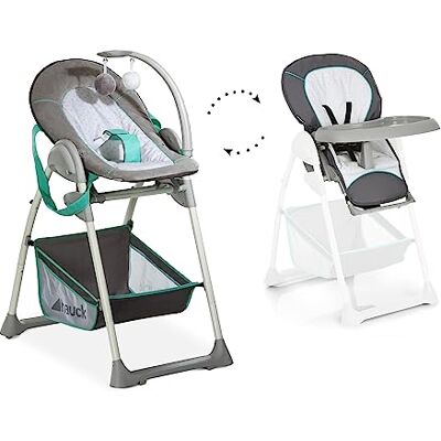 hauck Kinderstoel Sit N Relax / pasgeborenenenelement tot 9 kg, zitvlak voor kinderen tot 15 kg, in hoogte verstelbaar, opvouwbaar, met wielen, speelboog, dienblad, mand, grijs hauck Kinderstoel Sit N Relax / pasgeborenenenelement tot 9 kg, zitvlak voor kinderen tot 15 kg, in hoogte verstelbaar, opvouwbaar, met wielen, speelboog, dienblad, mand, grijs