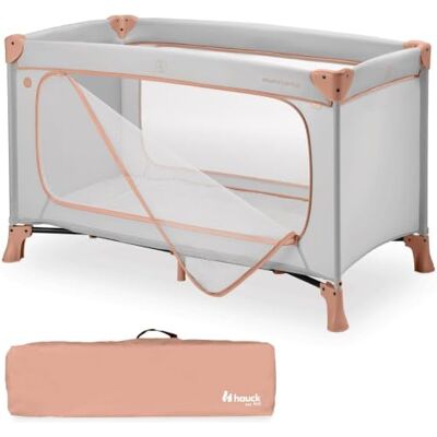 hauck Baby Dream N Play Plus Paraplubed, grote zijopening om te spelen, opvouwbaar, compact, draagtas, van geboorte tot 15 kg, Dusty Cork hauck Baby Dream N Play Plus Paraplubed, grote zijopening om te spelen, opvouwbaar, compact, draagtas, van geboorte tot 15 kg, Dusty Cork