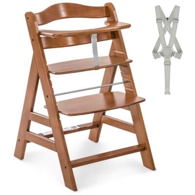 hauck H-66113-EN-000-C03 Kinderstoel Alpha, tot 90 kg, bruin, walnoot, 1 stuk hauck H-66113-EN-000-C03 Kinderstoel Alpha, tot 90 kg, bruin, walnoot, 1 stuk