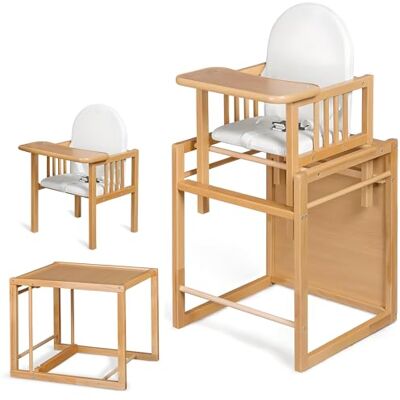 COOL · DREAMS Baby Kinderstoel Kinderstoel Houten Portile veilig om te zetten in stoel en Kan worden omgebouwd tot kinderstoel en tafel, om te eten, tekenen en spelen, veilig en waterdicht COOL · DREAMS Baby Kinderstoel Kinderstoel Houten Portile veilig om te zetten in stoel en Kan worden omgebouwd tot kinderstoel en tafel, om te eten, tekenen en spelen, veilig en waterdicht