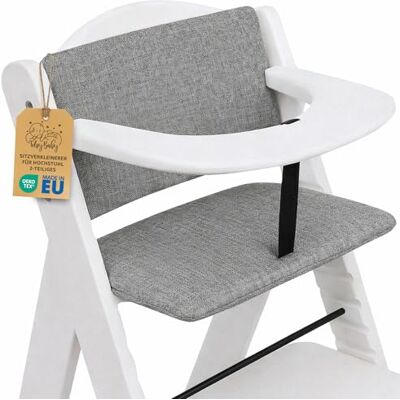 Totsy Baby Kinderstoelhoes voor baby's, 2-delig, comfortabel babyzitkussen voor Hauck en Stokke kussens en hoezen voor kinderstoelen met Öko-Tex certificaat, grijs Totsy Baby Kinderstoelhoes voor baby's, 2-delig, comfortabel babyzitkussen voor Hauck en Stokke kussens en hoezen voor kinderstoelen met Öko-Tex certificaat, grijs