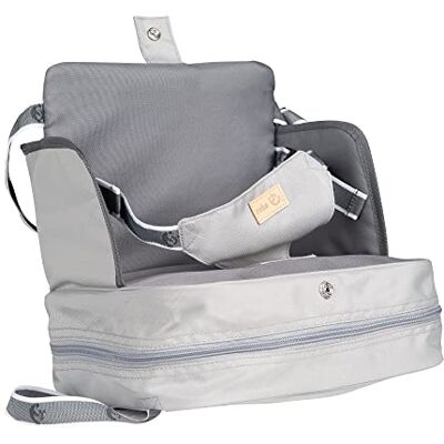 roba Little Star stoelverhoger voor baby's, grijs, van 6 maanden tot 3 jaar, tot 15 kg, opblaasbaar kussen voor thuis en reizen, geschikt voor alle stoelen met rugleuning roba Little Star stoelverhoger voor baby's, grijs, van 6 maanden tot 3 jaar, tot 15 kg, opblaasbaar kussen voor thuis en reizen, geschikt voor alle stoelen met rugleuning
