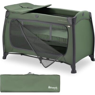 hauck Play N Relax Center reisbed 0 maanden babybed tot 15 kg kinderbox met luiertafel, tas en XL-opening, opklapbed donkergroen hauck Play N Relax Center reisbed 0 maanden babybed tot 15 kg kinderbox met luiertafel, tas en XL-opening, opklapbed donkergroen
