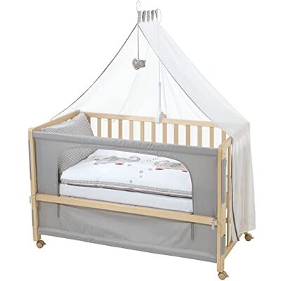 roba Jumbo Twins Cododo Bed 60 x 120 cm met 4 Remwielen Inclusief uitrusting 6-traps in hoogte verstelbaar Natuurlijk hout roba Jumbo Twins Cododo Bed 60 x 120 cm met 4 Remwielen Inclusief uitrusting 6-traps in hoogte verstelbaar Natuurlijk hout