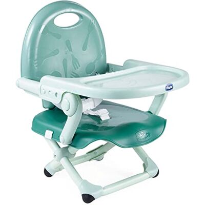 Chicco Pocket Snack stoelverhoger voor kinderen van 6 maanden tot 3 jaar (15 kg), draagbare, verstelbare kinderstoel, met compacte sluiting en afneembaar dienblad salie Chicco Pocket Snack stoelverhoger voor kinderen van 6 maanden tot 3 jaar (15 kg), draagbare, verstelbare kinderstoel, met compacte sluiting en afneembaar dienblad salie