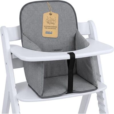 Totsy Baby Kinderstoelhoes voor baby's, comfortabel zitkussen voor baby's, kussens en hoezen voor Hauck en Stokke kinderstoelen met stabiele waterdichte coating, grijs Totsy Baby Kinderstoelhoes voor baby's, comfortabel zitkussen voor baby's, kussens en hoezen voor Hauck en Stokke kinderstoelen met stabiele waterdichte coating, grijs