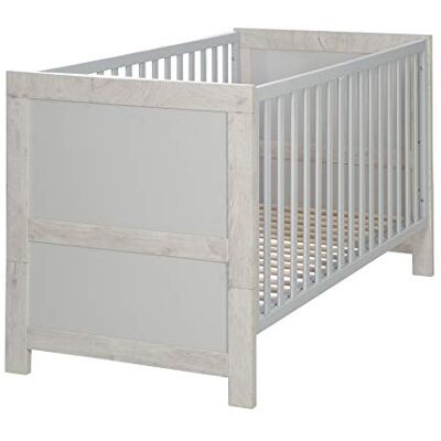 roba Babybed Combi"Mila", in hoogte verstelbaar, babybed met 3 Delite-sporten en een ligoppervlak van 70 x 140 cm, babybed omgebouwd tot juniorbed roba Babybed Combi"Mila", in hoogte verstelbaar, babybed met 3 Delite-sporten en een ligoppervlak van 70 x 140 cm, babybed omgebouwd tot juniorbed