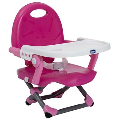 Chicco Pocket Snack kinderstoel voor kinderen van 6 maanden tot 3 jaar (15 kg), draagbare kinderstoel, verstelbaar, met compacte sluiting en afneembaar dienblad, fuchsia Chicco Pocket Snack kinderstoel voor kinderen van 6 maanden tot 3 jaar (15 kg), draagbare kinderstoel, verstelbaar, met compacte sluiting en afneembaar dienblad, fuchsia