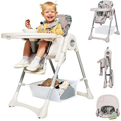 Lionelo Zanna, opvouwbare kinderstoel, draagbaar met wielen, ruim dubbel dienblad, verstelbaar tafelblad en voetensteun, 5-punts veiligheidsgordels, van 6 tot 36 maanden tot 15 kg, kinderen, roze Lionelo Zanna, opvouwbare kinderstoel, draagbaar met wielen, ruim dubbel dienblad, verstelbaar tafelblad en voetensteun, 5-punts veiligheidsgordels, van 6 tot 36 maanden tot 15 kg, kinderen, roze