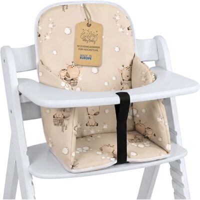 Totsy Baby Kinderstoelhoes voor baby's, comfortabel zitkussen voor baby's, kussens en hoezen voor Hauck en Stokke kinderstoelen met een stabiele waterdichte coating, giraffen Totsy Baby Kinderstoelhoes voor baby's, comfortabel zitkussen voor baby's, kussens en hoezen voor Hauck en Stokke kinderstoelen met een stabiele waterdichte coating, giraffen