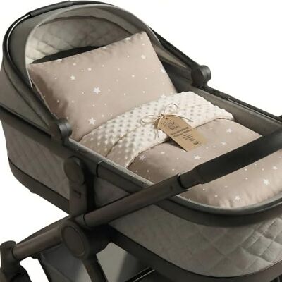 Totsy Baby Winterdeken voor baby's, fleece, set: winterdeken 75 x 60 cm + kussen 30 x 30 cm – Minky katoen, warm, zacht, behaaglijk, kinderen, geboorte, kinderwagen Oeko-Tex, beige met witte sterren Totsy Baby Winterdeken voor baby's, fleece, set: winterdeken 75 x 60 cm + kussen 30 x 30 cm – Minky katoen, warm, zacht, behaaglijk, kinderen, geboorte, kinderwagen Oeko-Tex, beige met witte sterren