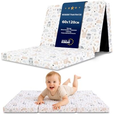 Totsy Baby Reisbed matras 60x120 cm opvouwbaar dikke opvouwbare matras voor baby vouwmatras kinderen matras reisbed 120x60 Uilen Totsy Baby Reisbed matras 60x120 cm opvouwbaar dikke opvouwbare matras voor baby vouwmatras kinderen matras reisbed 120x60 Uilen