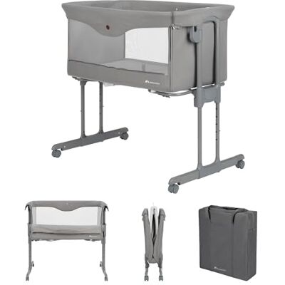Bebeconfort Amara Cododo Babybed, 0-9 kg, Tinted Grey Cododo-wieg, 0-6 maanden, cododo-bed en 2-in-1 wieg, compact opvouwbaar in 3 seconden, praktische reistas Bebeconfort Amara Cododo Babybed, 0-9 kg, Tinted Grey Cododo-wieg, 0-6 maanden, cododo-bed en 2-in-1 wieg, compact opvouwbaar in 3 seconden, praktische reistas