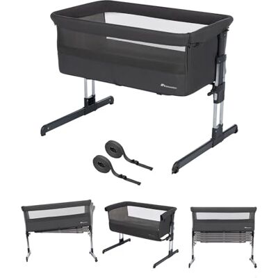 Bebeconfort Calidoo, Cododo babybed en babywieg 2-in-1, 0-6 maanden (0-9 kg), kantelbare Cododo-wieg, 5 hoogtes, grote gevoerde matras, zijkanten van mesh, gemakkelijk opvouwbare zijkant, Tinted Bebeconfort Calidoo, Cododo babybed en babywieg 2-in-1, 0-6 maanden (0-9 kg), kantelbare Cododo-wieg, 5 hoogtes, grote gevoerde matras, zijkanten van mesh, gemakkelijk opvouwbare zijkant, Tinted