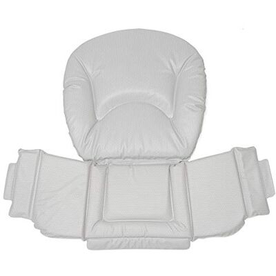 Foppapedretti Origineel vervangend gewatteerd kinderstoelkussen van zachte spons bekleed met pvc, hygiënisch, wasbaar en anatomisch, comfortabele zitting, gestippeld Foppapedretti Origineel vervangend gewatteerd kinderstoelkussen van zachte spons bekleed met pvc, hygiënisch, wasbaar en anatomisch, comfortabele zitting, gestippeld