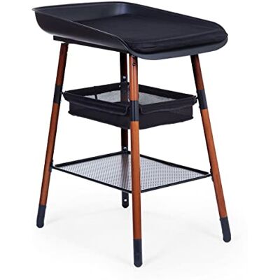 Childhome , Luiertafel voor baby's, uitbreidbaar, 4 hoogtes, gemakkelijk te verplaatsen, wielen, remsysteem, robuust, opbergmand, inclusief kussen, evolux, zwarte noot Childhome , Luiertafel voor baby's, uitbreidbaar, 4 hoogtes, gemakkelijk te verplaatsen, wielen, remsysteem, robuust, opbergmand, inclusief kussen, evolux, zwarte noot
