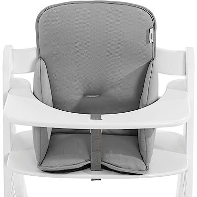 hauck Alpha Cosy Comfort stoelverkleiner vanaf 6 maanden met verstevigde kussens aan weerszijden en extra hoge rugleuning, hoogwaardige stretchstof, past op alle ALPHA+ houten meegroeistoelen grijs hauck Alpha Cosy Comfort stoelverkleiner vanaf 6 maanden met verstevigde kussens aan weerszijden en extra hoge rugleuning, hoogwaardige stretchstof, past op alle ALPHA+ houten meegroeistoelen grijs