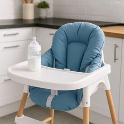 Easy dort Kussen voor kinderstoel, katoen, gecoat, kleur Lagune Easy dort Kussen voor kinderstoel, katoen, gecoat, kleur Lagune
