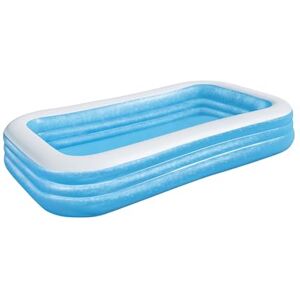 Bestway 54009 De Luxe familiezwembad 305 x 183 x 56 cm, blauw Bestway 54009 De Luxe familiezwembad 305 x 183 x 56 cm, blauw