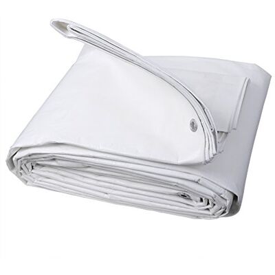WOLTU GZ1177m2 Afdekzeil, 280 g/m², dekzeil van PE (polyethyleen), waterdicht en uv-bestendig, 3 x 4 m, wit WOLTU GZ1177m2 Afdekzeil, 280 g/m², dekzeil van PE (polyethyleen), waterdicht en uv-bestendig, 3 x 4 m, wit
