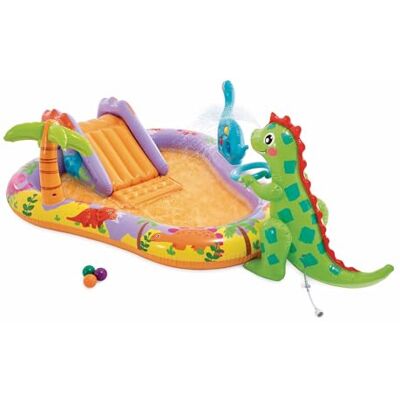 Intex 56139NP Opblaasbaar zwembad Play Center Dino Park, 201 x 157 x 69 cm, 2 jaar Intex 56139NP Opblaasbaar zwembad Play Center Dino Park, 201 x 157 x 69 cm, 2 jaar