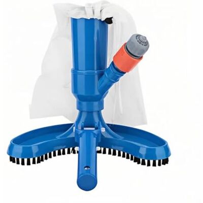 Csuntikulo Zwembadstofzuiger, handmatig, met verzamelzak, reinigingsset voor zwembadbodems voor thermaal zwembad, aquaria, vijvers Csuntikulo Zwembadstofzuiger, handmatig, met verzamelzak, reinigingsset voor zwembadbodems voor thermaal zwembad, aquaria, vijvers