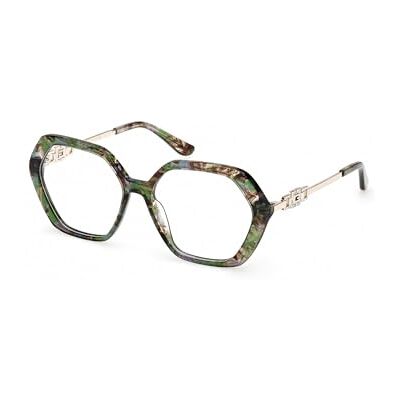 GUESS GU50317 Bril donkergroen/avana 54/15/140 dames GUESS GU50317 Bril donkergroen/avana 54/15/140 dames