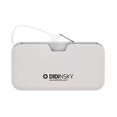 DIDINSKY Leesbril voor dames en heren, transparant. Compacte en lichte bril zonder montuur. Brilmontuur voor onweerstaanbare vrouwen en mannen. Retro leeshulp. 10 kleuren Einmalig DIDINSKY Leesbril voor dames en heren, transparant. Compacte en lichte bril zonder montuur. Brilmontuur voor onweerstaanbare vrouwen en mannen. Retro leeshulp. 10 kleuren Einmalig