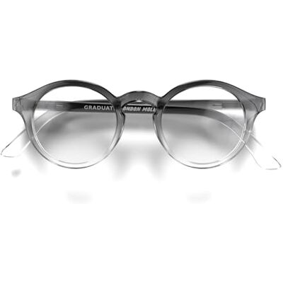 LONDON MOLE Lunettes Graduate Leesbril, ronde bril, toffe leesbril, designerbril, leesbril voor mannen/dames, uniseks, veerpinnen Verres 40 x 43 mm Pont 14 mm Branches 145 mm LONDON MOLE Lunettes Graduate Leesbril, ronde bril, toffe leesbril, designerbril, leesbril voor mannen/dames, uniseks, veerpinnen Verres 40 x 43 mm Pont 14 mm Branches 145 mm