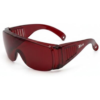 Generic UVtech SLEEP-1 Donkerrode bril met 100% blauwlichtfilter en groen lichtfilter, verlichting van migraine, computerbril, blauwlichtblokkering, uniseks Generic UVtech SLEEP-1 Donkerrode bril met 100% blauwlichtfilter en groen lichtfilter, verlichting van migraine, computerbril, blauwlichtblokkering, uniseks
