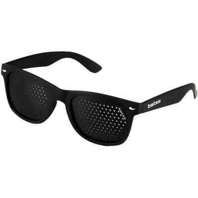 BATES VISION BLACK STENOPISCHE BRIL SCHERMEN CERTIFICATEN GEMAAKT IN ITALIË GYNASTICA OCULAIRE METHODE Taille unique BATES VISION BLACK STENOPISCHE BRIL SCHERMEN CERTIFICATEN GEMAAKT IN ITALIË GYNASTICA OCULAIRE METHODE Taille unique