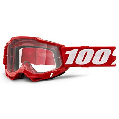 100% Ride100percent ACCURI 2 Red-Clear bril voor volwassenen, uniseks, rood 100% Ride100percent ACCURI 2 Red-Clear bril voor volwassenen, uniseks, rood