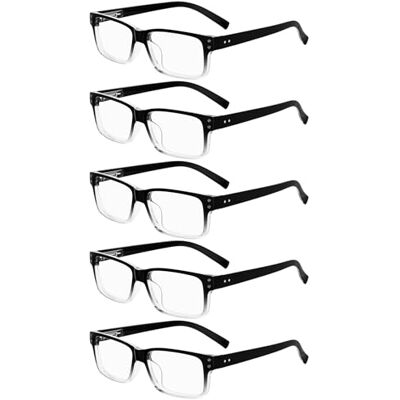 Eyekepper 5 stuks klassieke vintage leesbril met veerscharnier voor mannen en vrouwen S Eyekepper 5 stuks klassieke vintage leesbril met veerscharnier voor mannen en vrouwen S