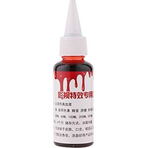 Brrnoo Halloween nepbloed, cosplay, Halloween, gewond, zombie, fantasie, make-up, niet giftig, niet gestimuleerd, vampier (50 ml) Brrnoo Halloween nepbloed, cosplay, Halloween, gewond, zombie, fantasie, make-up, niet giftig, niet gestimuleerd, vampier (50 ml)