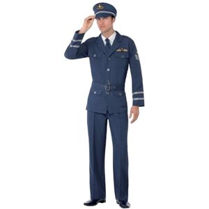 Smiffys 2e Wereldoorlog Air Force Captain kostuum met broek, jas, Smiffys 2e Wereldoorlog Air Force Captain kostuum met broek, jas,