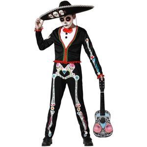 ATOSA mariachi mexicaans skelet kostuum kind 5 tot 6 jaar ATOSA mariachi mexicaans skelet kostuum kind 5 tot 6 jaar
