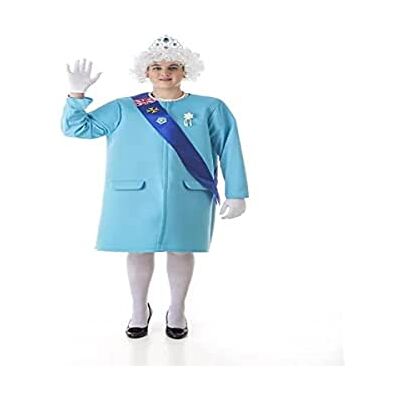 Creaciones Llopis Elizabeth II Queen kostuum voor heren, maat L Creaciones Llopis Elizabeth II Queen kostuum voor heren, maat L