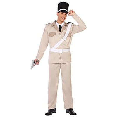 ATOSA 50340 Costume Police Man XL heren beige/zwart ATOSA 50340 Costume Police Man XL heren beige/zwart