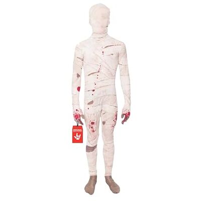Morphsuits Mummie-kostuum voor kinderen, Halloween-kostuum voor kinderen, maat L (10-12 jaar en 131-152 cm), S Morphsuits Mummie-kostuum voor kinderen, Halloween-kostuum voor kinderen, maat L (10-12 jaar en 131-152 cm), S