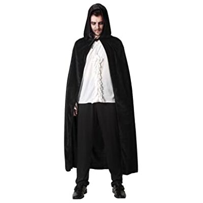 ATOSA B/Sol cape met capuchon, 140 cm, zwart, Eén maat voor volwassenen, uniseks ATOSA B/Sol cape met capuchon, 140 cm, zwart, Eén maat voor volwassenen, uniseks
