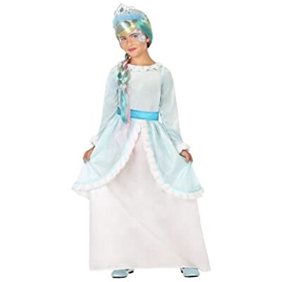 ATOSA Kostuum prinses, blauw, meisjes, kinderen, 7 tot 9 ATOSA Kostuum prinses, blauw, meisjes, kinderen, 7 tot 9