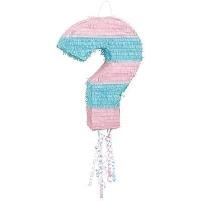 Unique Spectaculair seks-vraagteken (38 cm x 50 cm) opvallende kleuren blauw en roze perfect verrassingsfeestaccessoire 1 stuk Unique Spectaculair seks-vraagteken (38 cm x 50 cm) opvallende kleuren blauw en roze perfect verrassingsfeestaccessoire 1 stuk