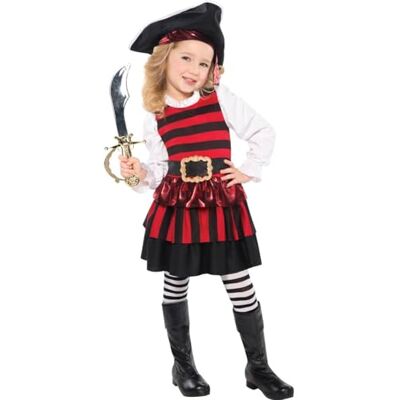 amscan Piratenkostuum voor kleine meisjes, maat S amscan Piratenkostuum voor kleine meisjes, maat S